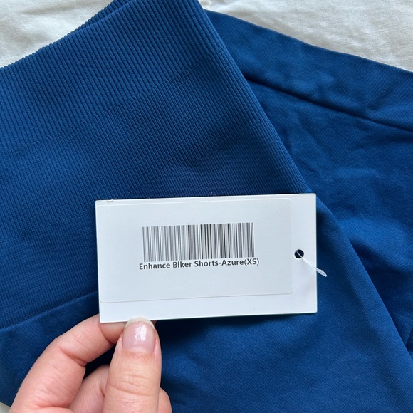 First Health - Enhance Biker Shorts 5” Azure Blue - Picture 4 of 4